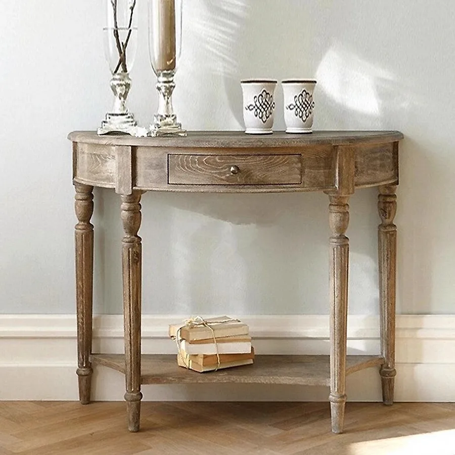 Foreign trade export ins American country solid wood walnut color desk porch table side table retro dresser brown
Foreign trade export ins American country solid wood walnut color desk porch table side table retro dresser brown