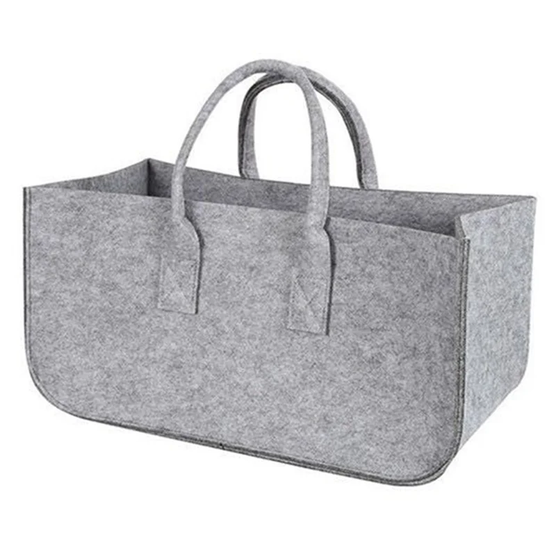 N04R 2X Accessory Decoration Stylish Storage Bag Newspaper Picnic Clothes Felt Firewood Shopping Travel Basket Light Grey
N04R 2X Accessory Decoration Stylish Storage Bag Newspaper Picnic Clothes Felt Firewood Shopping Travel Basket Light Grey
