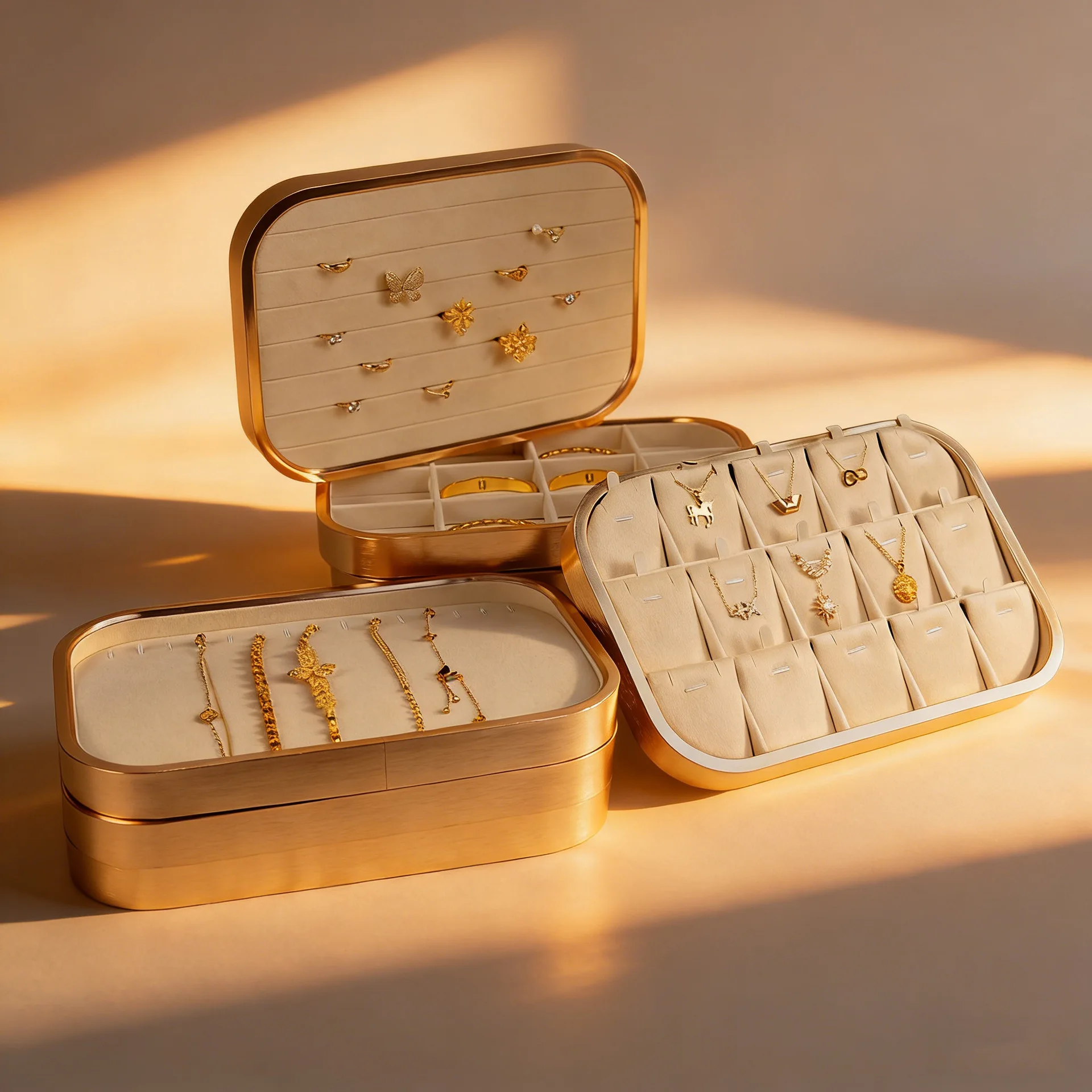 Premium Metal Edge Inside Velvet Jewelry Tray Necklace Ring Pendant Bracelet Storage Display Tray
Premium Metal Edge Inside Velvet Jewelry Tray Necklace Ring Pendant Bracelet Storage Display Tray
