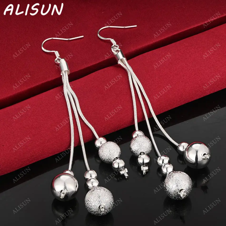 ALISUN 925 Sterling Silver Round Bead Tassel Drop Earrings Creativity Gifts Street All-match Party And Daily Wear
ALISUN 925 Sterling Silver Round Bead Tassel Drop Earrings Creativity Gifts Street All-match Party And Daily Wear