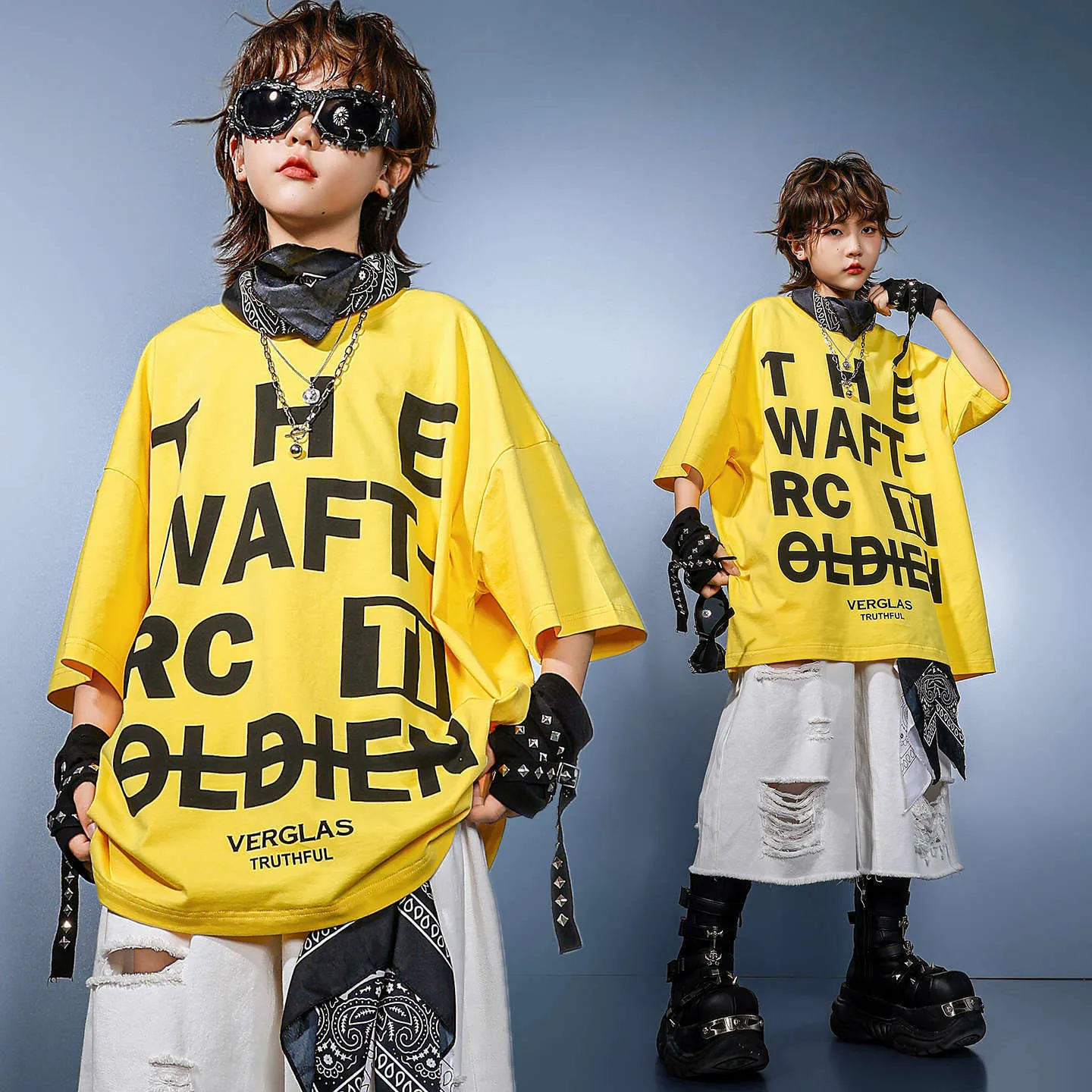 Kid Kpop Hip Hop Clothing Yellow Letters T Shirt White Casual Distressed Ripped Shorts for Girls Boy Jazz Dance Costumes Clothes
Kid Kpop Hip Hop Clothing Yellow Letters T Shirt White Casual Distressed Ripped Shorts for Girls Boy Jazz Dance Costumes Clothes