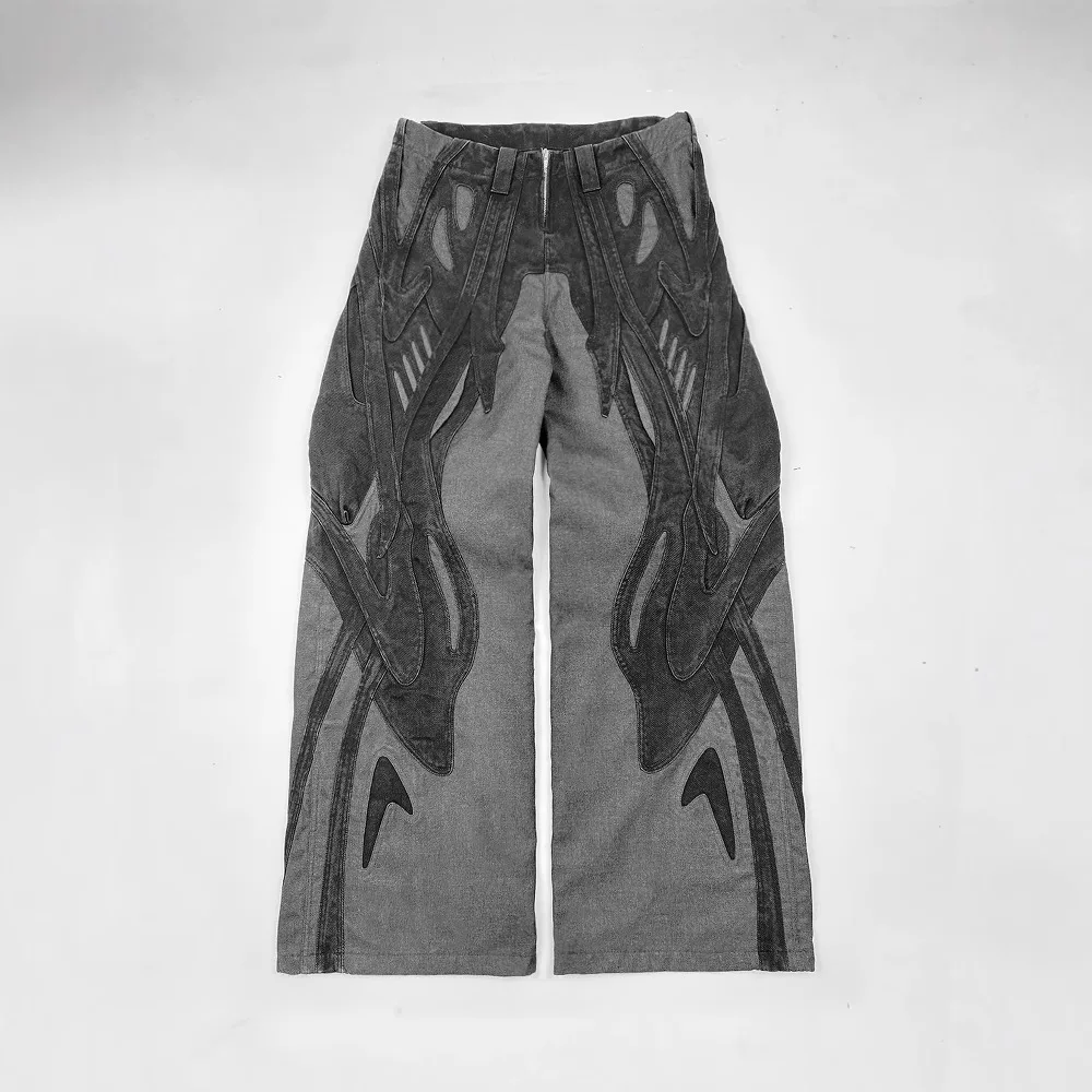 Black Ripped Y2k Loose Jeans Harajuku Hip Hop High Waist Jeans 2025 New Gothic Retro Jeans Men's and Women's Same Style 
Black Ripped Y2k Loose Jeans Harajuku Hip Hop High Waist Jeans 2025 New Gothic Retro Jeans Men's and Women's Same Style