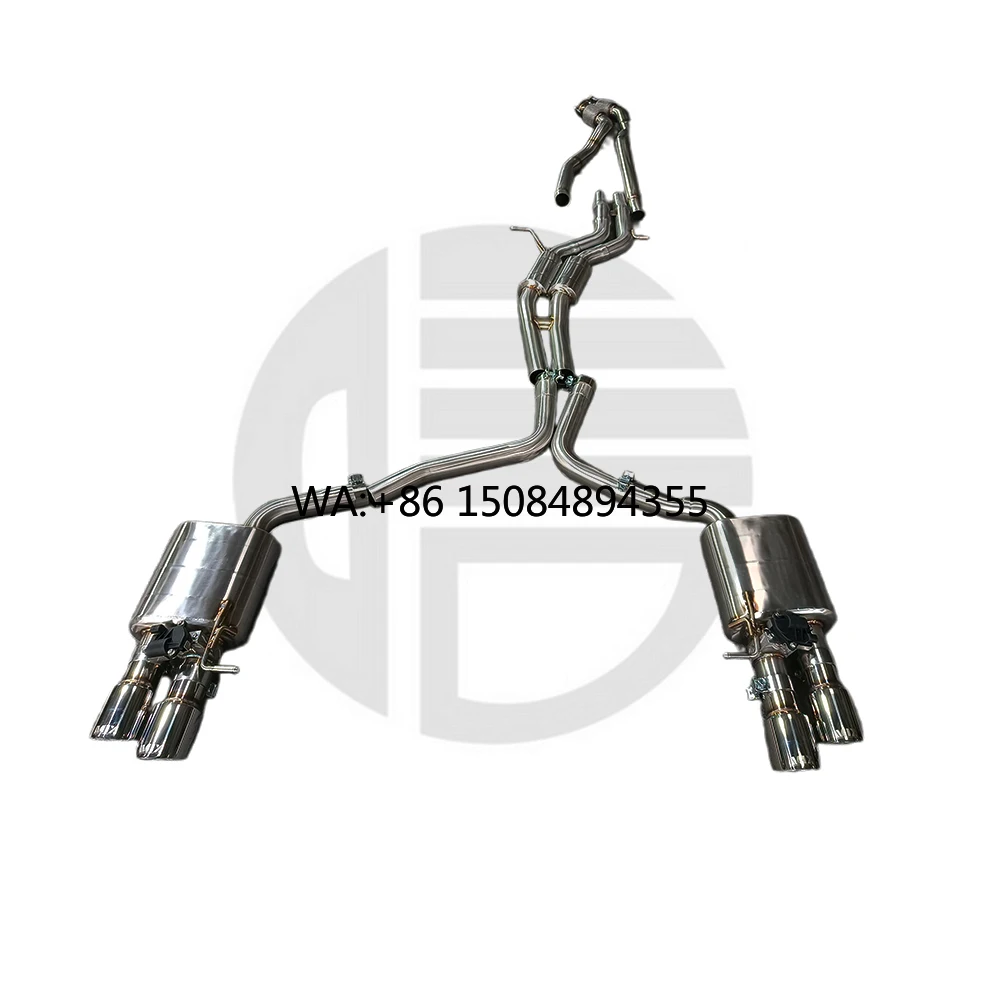 Exhaust Pipe for S4/S5 B8 B8.5 3.0T 2010 Muffler Quad Tips Escape Catback Stainless Steel Valvetronic Remote Control SS304
Exhaust Pipe for S4/S5 B8 B8.5 3.0T 2010 Muffler Quad Tips Escape Catback Stainless Steel Valvetronic Remote Control SS304