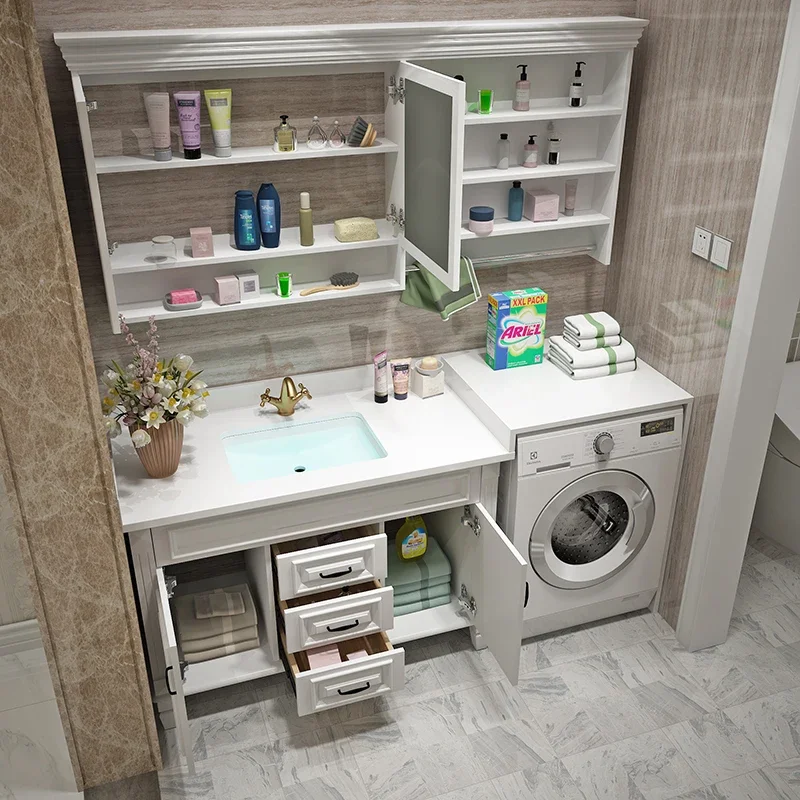 Aesthetic Balcony Washing Cabinet American Shelf Organization Bathroom Cabinet Sink Washbasin Mobile Lavatrice Bathroom Cabinet
Aesthetic Balcony Washing Cabinet American Shelf Organization Bathroom Cabinet Sink Washbasin Mobile Lavatrice Bathroom Cabinet