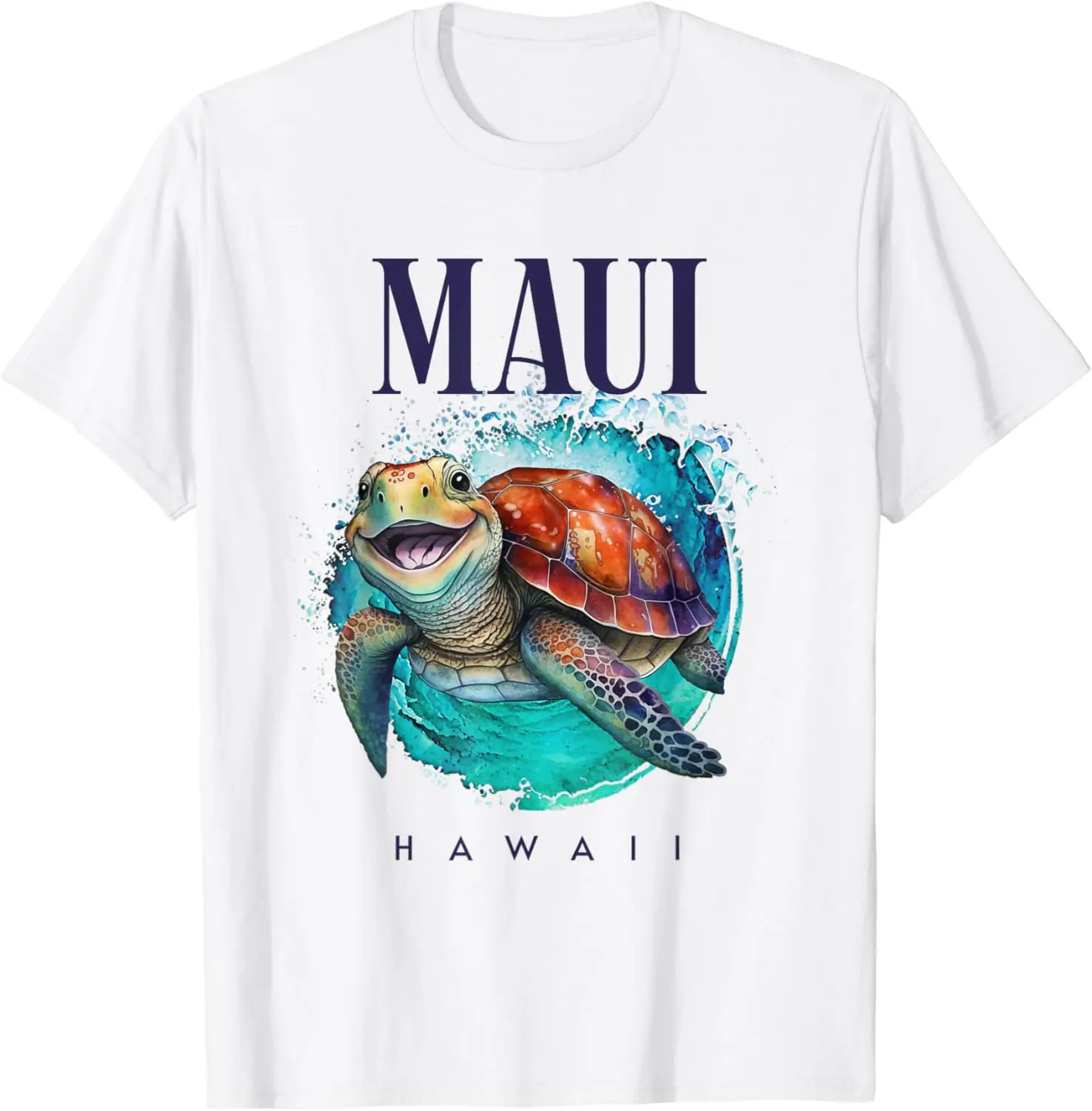 Гавайская Акварельная футболка Maui с принтом счастливой морской черепахи, 100% хлопок, уличная одежда высокого качества
Гавайская Акварельная футболка Maui с принтом счастливой морской черепахи, 100% хлопок, уличная одежда высокого качества