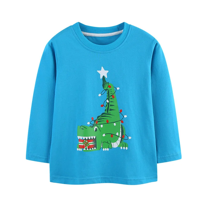Dinosaurs Long Sleeve Tshirts for Boys 2-7T Cotton Printed Children's Autumn Spring Fashion Tops Baby Blouse Kids
Dinosaurs Long Sleeve Tshirts for Boys 2-7T Cotton Printed Children's Autumn Spring Fashion Tops Baby Blouse Kids