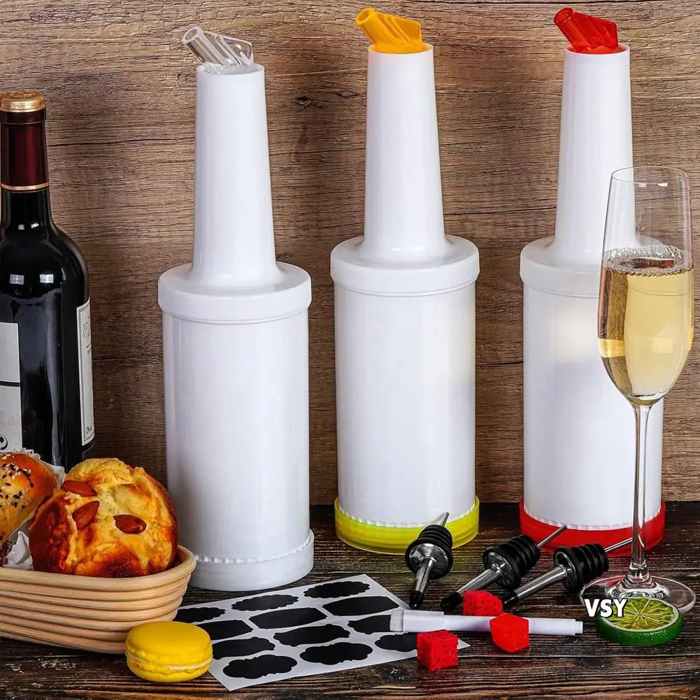 6 Pack Plastic Pour Bottles Bar Supplies Liquor For Liquor And Juice Store For Home Kitchen Party Bar
6 Pack Plastic Pour Bottles Bar Supplies Liquor For Liquor And Juice Store For Home Kitchen Party Bar