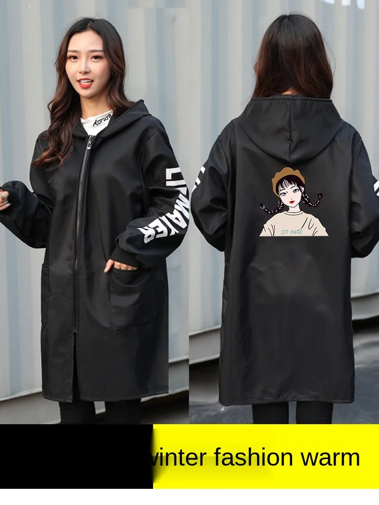Smock long sleeve coat adult female fashion household kitchen waterproof oil proof apron work clothes warm Plush thickening
Smock long sleeve coat adult female fashion household kitchen waterproof oil proof apron work clothes warm Plush thickening