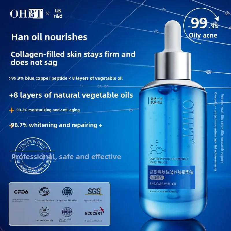 OHBT Copper Peptide Nicotinamide Face Serum Anti-wrinkle Facial Lifting Essence Soothing Smooth Skin Care Whitening Serum 45g
OHBT Copper Peptide Nicotinamide Face Serum Anti-wrinkle Facial Lifting Essence Soothing Smooth Skin Care Whitening Serum 45g