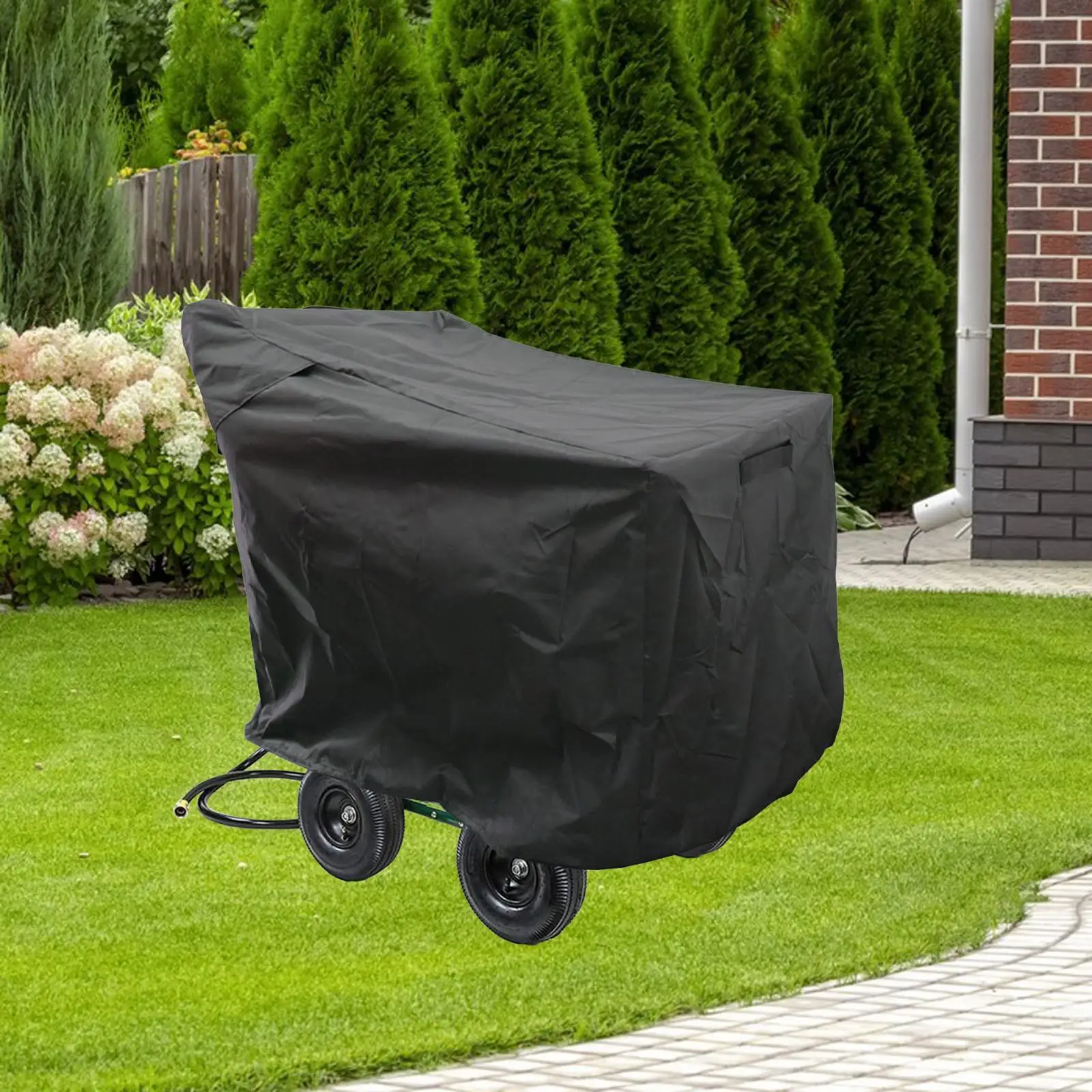 Garden Hose Reel Cart Cover Storage Bag Air Vent Easy to Clean Waterproof Protection Cover Tool Cart Cover for Patio Outdoor
Garden Hose Reel Cart Cover Storage Bag Air Vent Easy to Clean Waterproof Protection Cover Tool Cart Cover for Patio Outdoor
