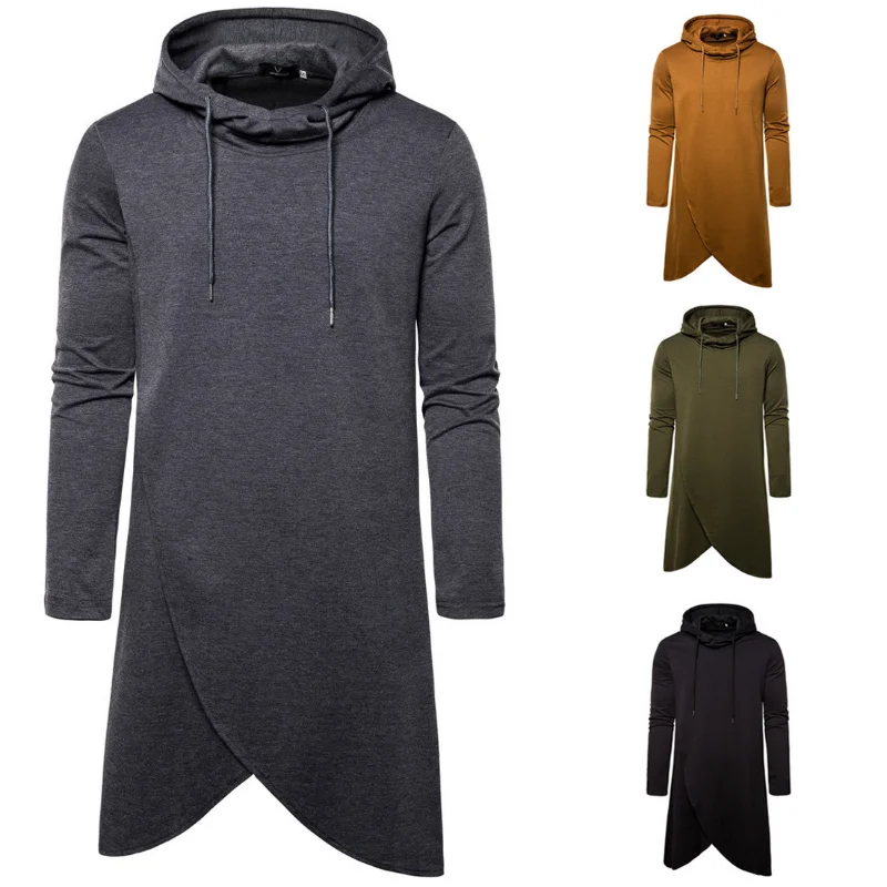 New European Size Men's Hoodie for Spring and Autumn Season, Irregular Hooded Pullover, Medium Length Hoodie Jacket
New European Size Men's Hoodie for Spring and Autumn Season, Irregular Hooded Pullover, Medium Length Hoodie Jacket