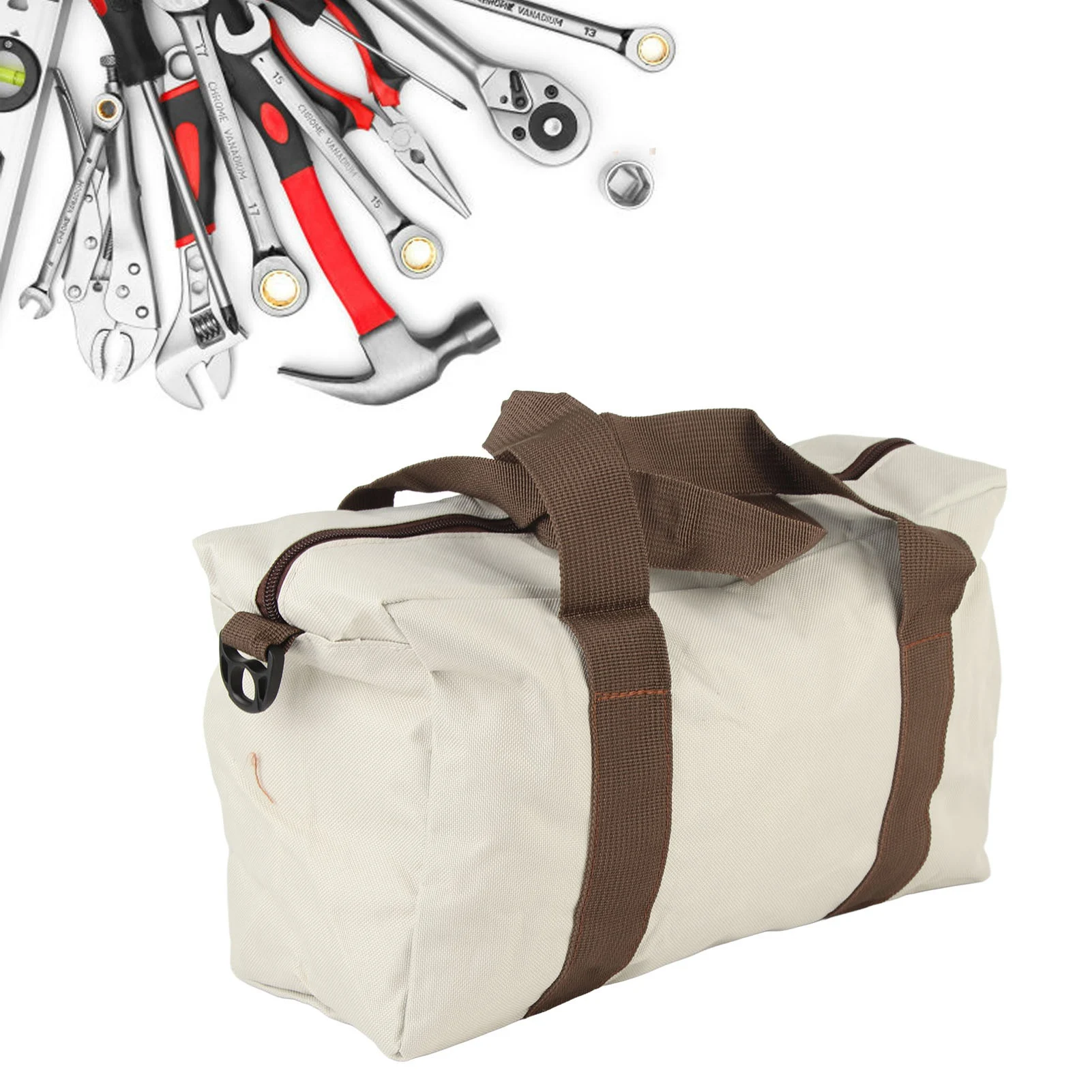 Hardware Tool Storage Bag Wide Mouth Tool Bag Waterproof High Bearing Capacity Hardware Storage Case Handbag Gray
Hardware Tool Storage Bag Wide Mouth Tool Bag Waterproof High Bearing Capacity Hardware Storage Case Handbag Gray