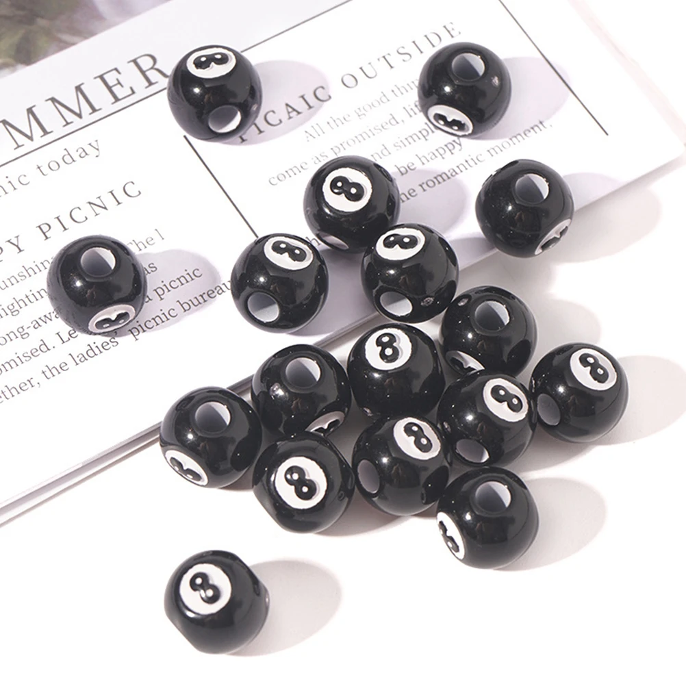 50pcs Black 8 Ball Beads Smooth Acrylic Craft DIY Material Durable Round Beads Number Circle Bracelets Chunky Shape
50pcs Black 8 Ball Beads Smooth Acrylic Craft DIY Material Durable Round Beads Number Circle Bracelets Chunky Shape