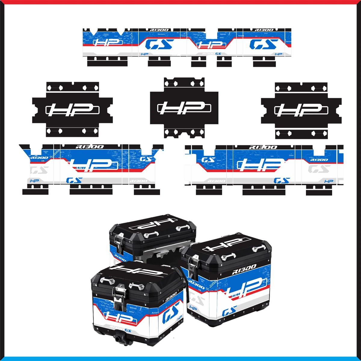 FOR BMW R 1300 GS 2023 2024, alforjas para maletero de equipaje, fundas superiores laterales, pegatinas protectoras para maleta
FOR BMW R 1300 GS 2023 2024, alforjas para maletero de equipaje, fundas superiores laterales, pegatinas protectoras para maleta