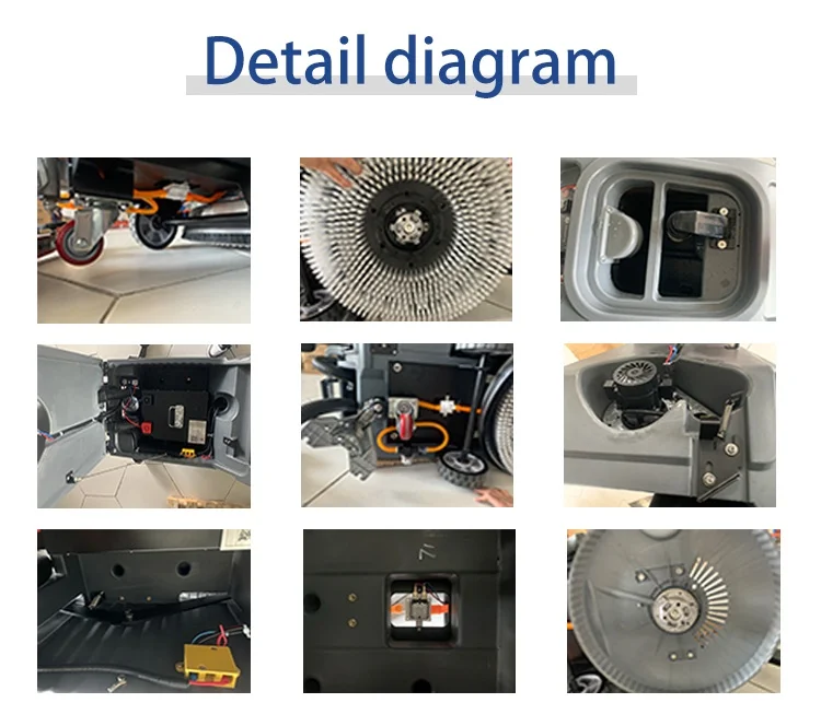 X1 Manual Floor Hard Scrubber New Walk-Behind 2000/h Efficiency Battery-Powered 800mm Squeegee 40L Clean Water Tank
X1 Manual Floor Hard Scrubber New Walk-Behind 2000/h Efficiency Battery-Powered 800mm Squeegee 40L Clean Water Tank