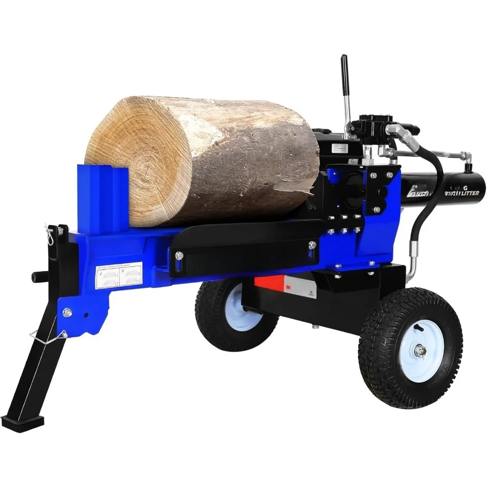 20-Ton Gas Log Splitter, Hydraulic Wood Splitter with 7 HP 209cc OHV Engine, Towable Hitch, 13" Pneumatic Tires,
20-Ton Gas Log Splitter, Hydraulic Wood Splitter with 7 HP 209cc OHV Engine, Towable Hitch, 13" Pneumatic Tires,