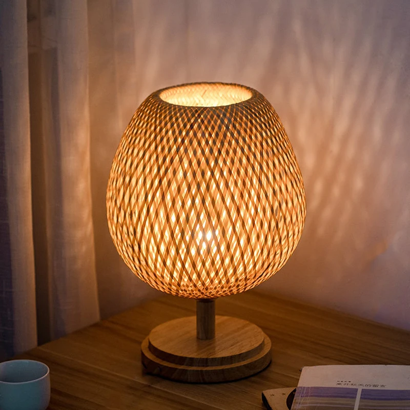 LED round bamboo lamp retro restaurant 5W table lamp bedroom living room decorative lighting handmade rattan table lamp
LED round bamboo lamp retro restaurant 5W table lamp bedroom living room decorative lighting handmade rattan table lamp
