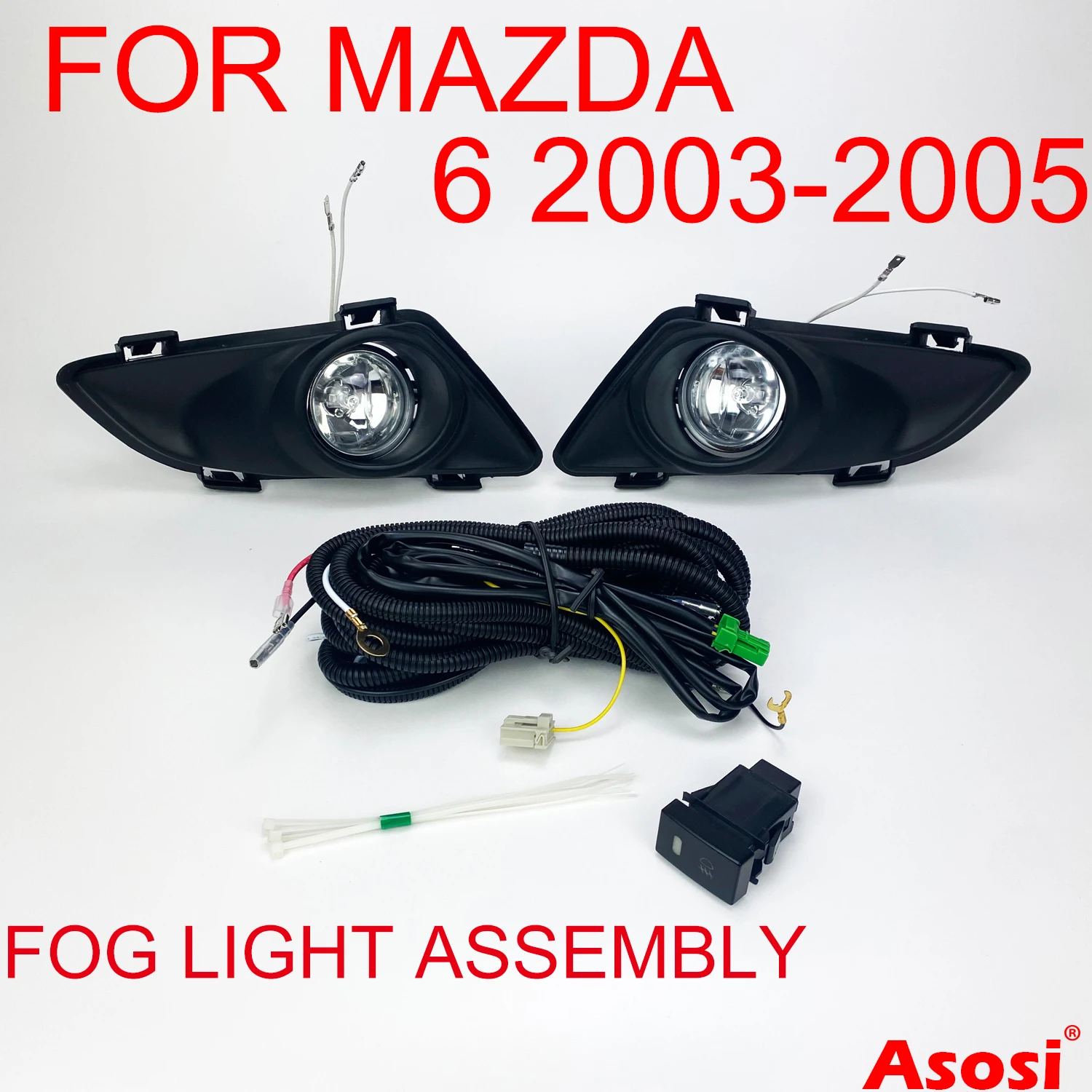 Передний бампер, противотуманная лампа дневного света для Mazda 6 2003 2004 2005, левая и правая стороны с переключателем лампы, ободок проводов
Передний бампер, противотуманная лампа дневного света для Mazda 6 2003 2004 2005, левая и правая стороны с переключателем лампы, ободок проводов