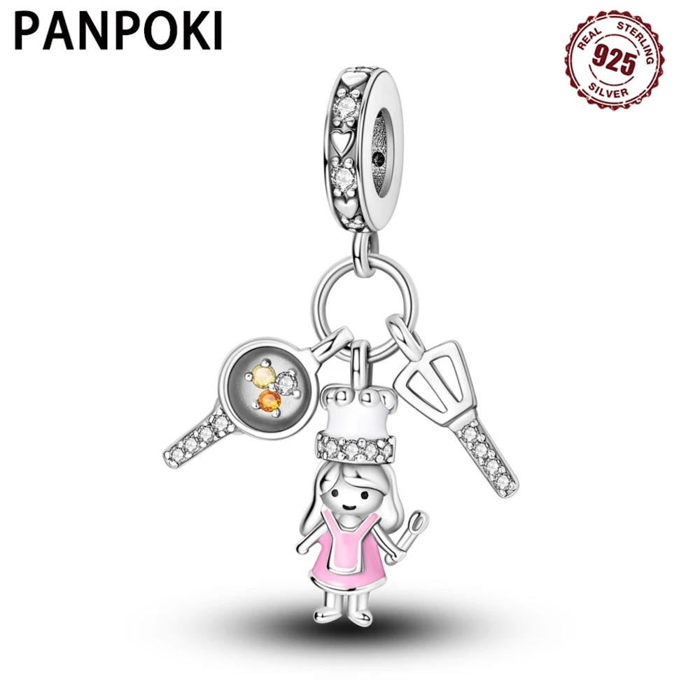 PANPOKI стерлингового серебра 925 пробы, герой мультфильма шеф-повара, оригинальные подвески, браслет, подвески, ювелирные изделия, вечерние бусины, сделай сам, модные подарки
PANPOKI стерлингового серебра 925 пробы, герой мультфильма шеф-повара, оригинальные подвески, браслет, подвески, ювелирные изделия, вечерние бусины, сделай сам, модные подарки