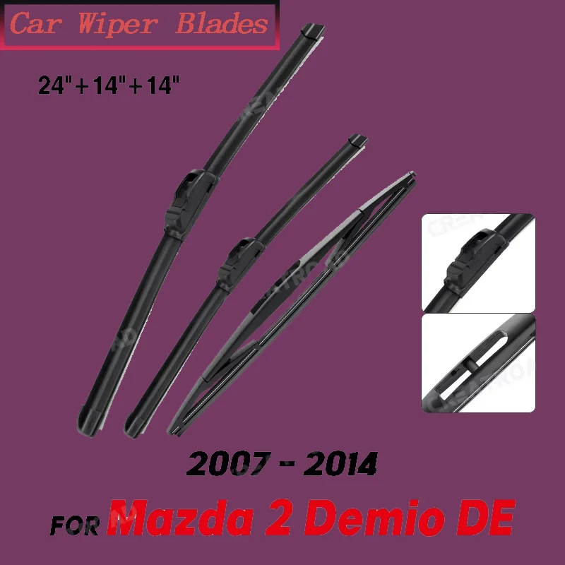 Wiper Front & Rear Wiper Blades Set Kit For Mazda2 Mazda 2 Demio DE 2007 - 2014 Windscreen Windshield Window 24"+14"+14"
Wiper Front & Rear Wiper Blades Set Kit For Mazda2 Mazda 2 Demio DE 2007 - 2014 Windscreen Windshield Window 24"+14"+14"