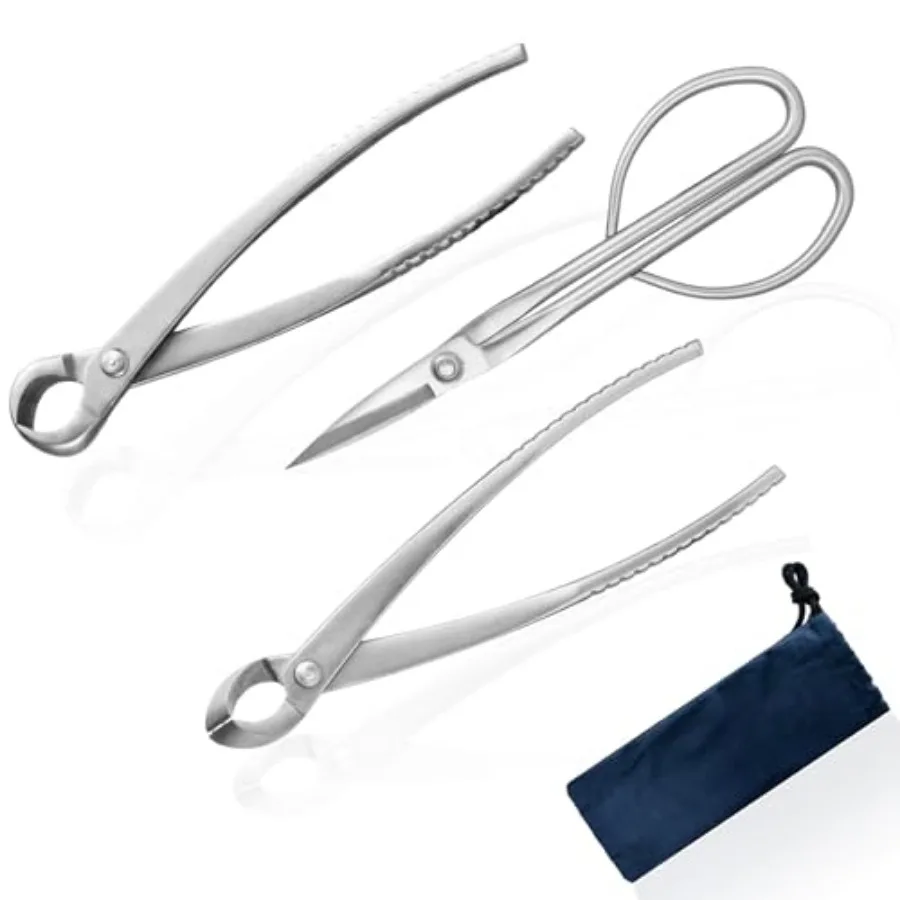 Bonsai Tools Set, 3-Piece Bonsai Tree Tools Includes Knob Cutter, Concave Cutter, Bonsai Scissors for Precision Trimming and Pl
Bonsai Tools Set, 3-Piece Bonsai Tree Tools Includes Knob Cutter, Concave Cutter, Bonsai Scissors for Precision Trimming and Pl