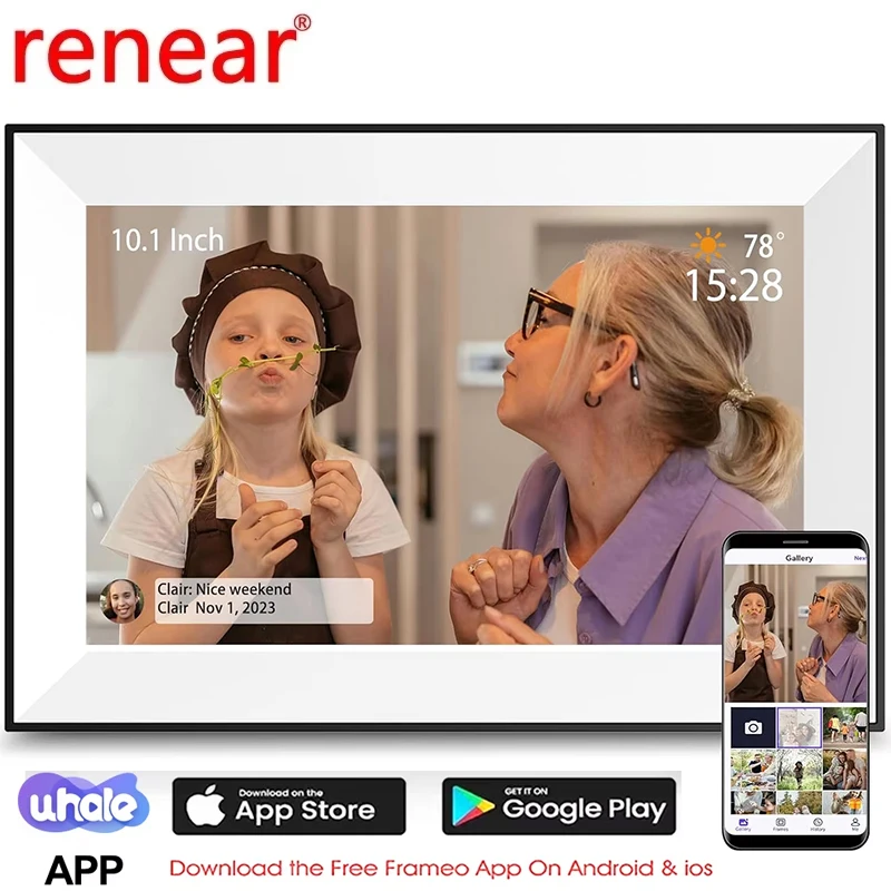 WiFi Uhale Digital Photo Frame 10.1 Inch 16GB Smart Digital Picture Frame with 1280x800 IPS HD Touch Screen
WiFi Uhale Digital Photo Frame 10.1 Inch 16GB Smart Digital Picture Frame with 1280x800 IPS HD Touch Screen