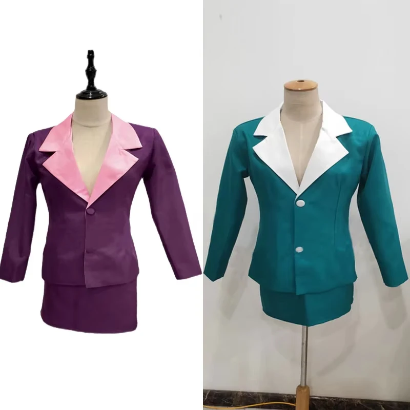 PAKUNODA Cosplay Costume Women Purple Green Coat Skirt Outfit Full Set Custom Made
PAKUNODA Cosplay Costume Women Purple Green Coat Skirt Outfit Full Set Custom Made