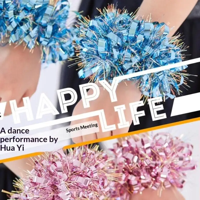 Competition Flower Double Hole Handle Dance Party Decorator Cheerleading Cheering Ball Cheerleader Pompoms Club Sport Supplies
Competition Flower Double Hole Handle Dance Party Decorator Cheerleading Cheering Ball Cheerleader Pompoms Club Sport Supplies