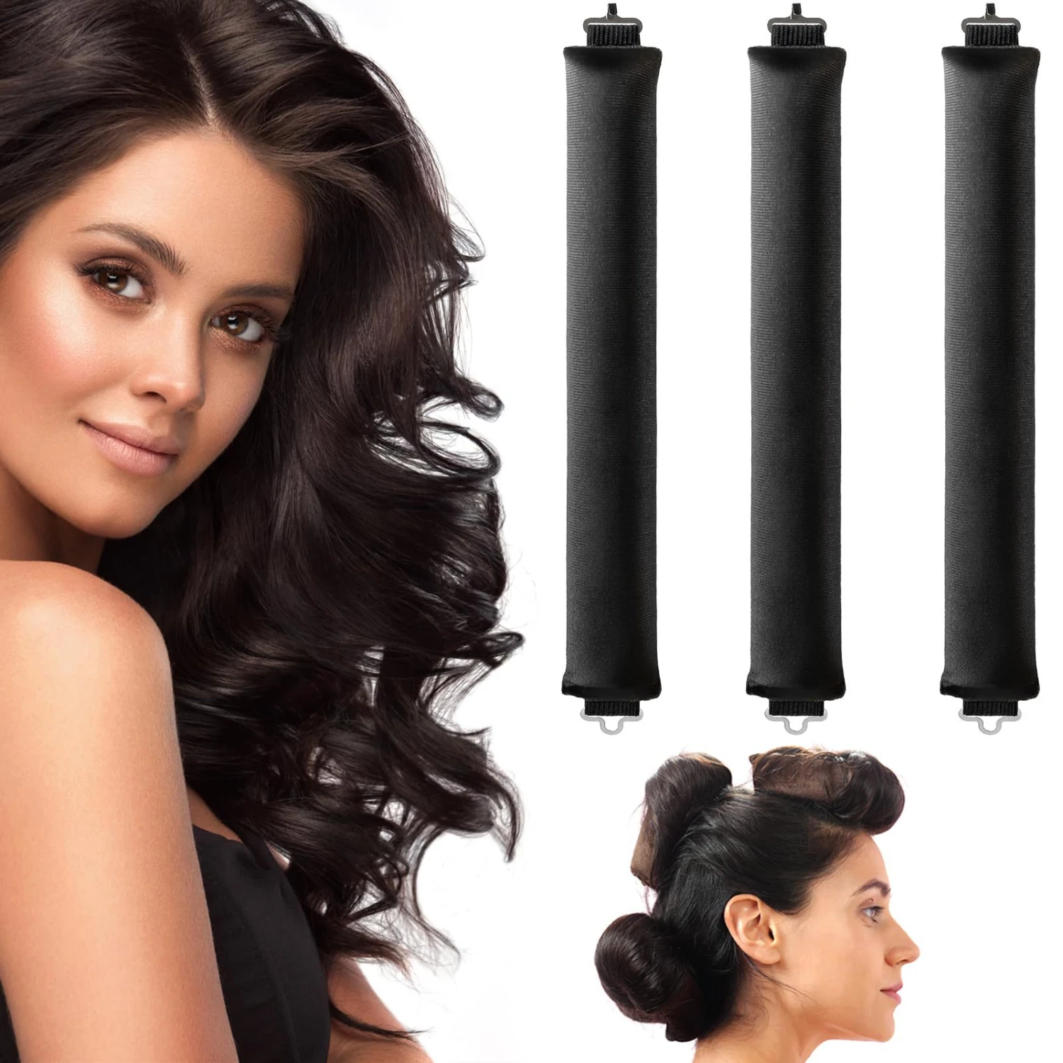 3pcs/Set Heatless Hair Curlers, Flexi Rods With Hook, No Heat Hair Curling Rod For All Hair Types, No Heat Curlers To Sleep In O
3pcs/Set Heatless Hair Curlers, Flexi Rods With Hook, No Heat Hair Curling Rod For All Hair Types, No Heat Curlers To Sleep In O