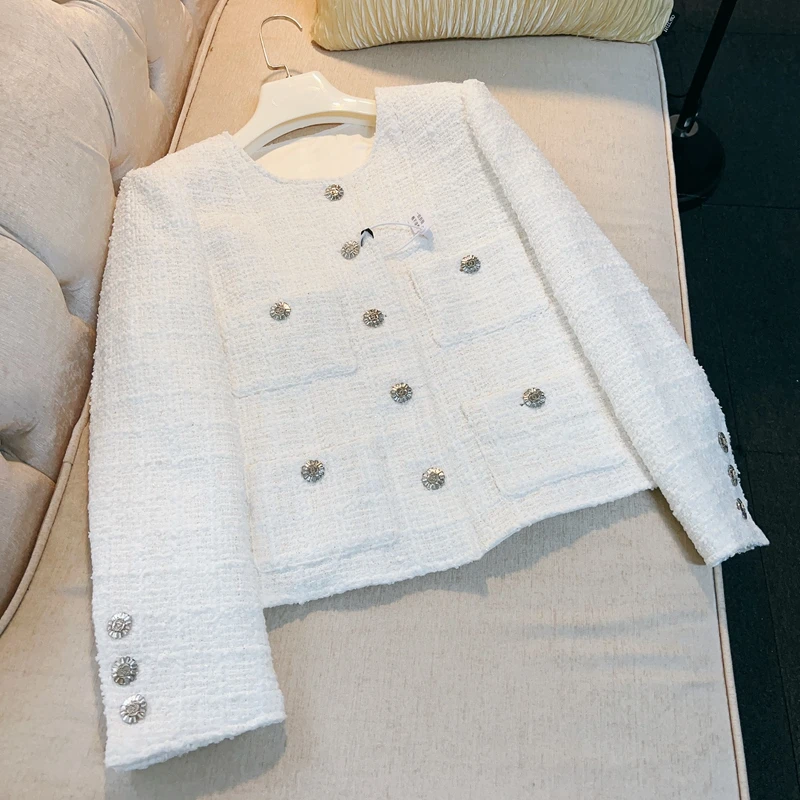 White Wool & Blends Coats 2023 Autumn Winter Luxury High Quality O-neck Chaquetas Para Mujeres Korean Fashion Clothing Women
White Wool & Blends Coats 2023 Autumn Winter Luxury High Quality O-neck Chaquetas Para Mujeres Korean Fashion Clothing Women