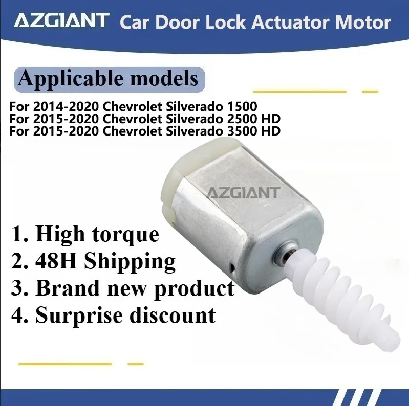 AZGIANT 3027489/1020861/1182382 Car door lock motor for Chevrolet Silverado 1500/ 2500 HD/ 3500 HD Direct Current Motor tools
AZGIANT 3027489/1020861/1182382 Car door lock motor for Chevrolet Silverado 1500/ 2500 HD/ 3500 HD Direct Current Motor tools