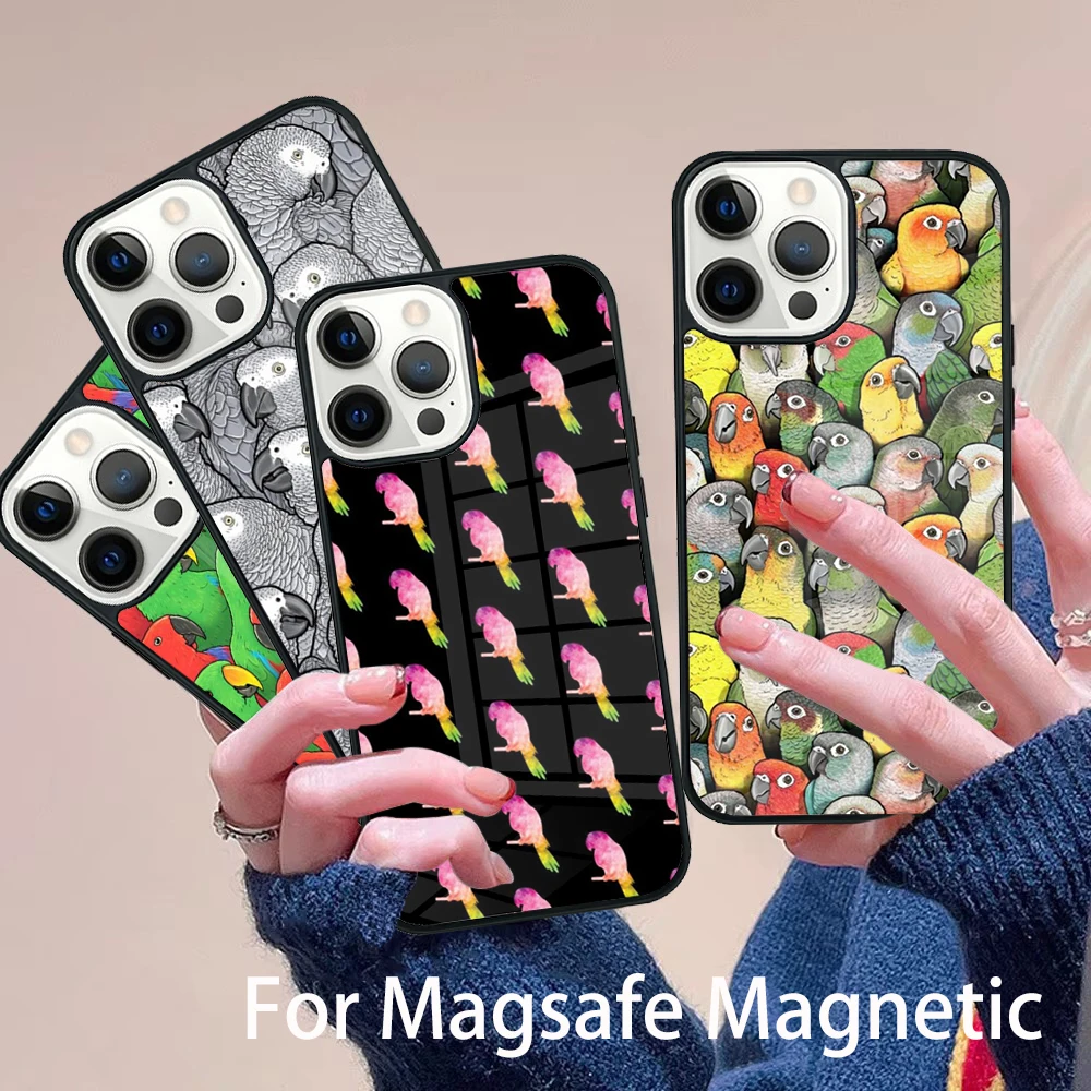 Animal Parrot Bird Phone Case Magesafe Magnetic Wireless Charge Cover For IPhone 16 11 12 13 14 15 Pro Max Plus Mini
Animal Parrot Bird Phone Case Magesafe Magnetic Wireless Charge Cover For IPhone 16 11 12 13 14 15 Pro Max Plus Mini