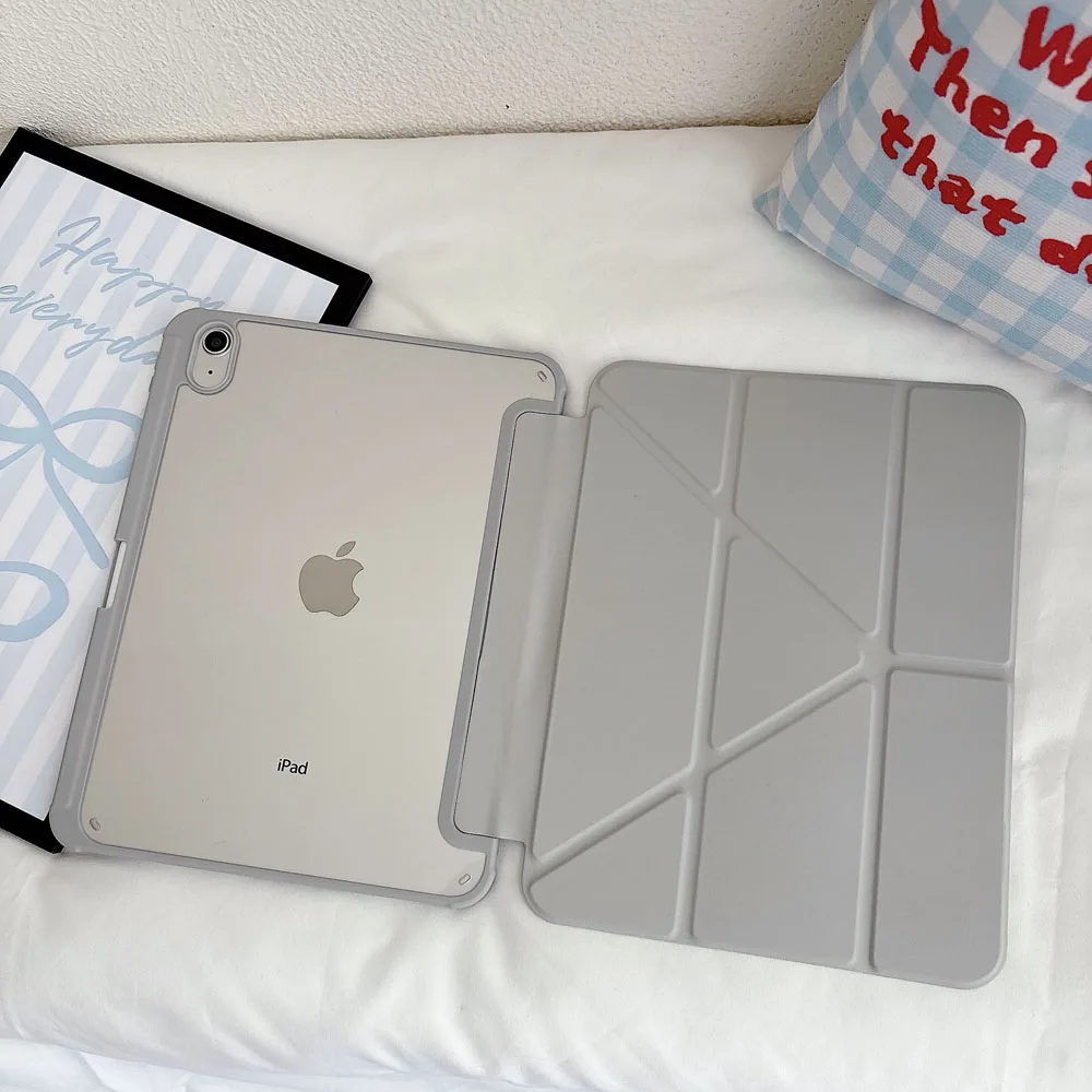 Solid Color Acrylic Y-Fold Kickstand Case For iPad 10 2022 10.9",11th Gen A16 2025,12th Gen 2026 Tablet Protective Shell
Solid Color Acrylic Y-Fold Kickstand Case For iPad 10 2022 10.9",11th Gen A16 2025,12th Gen 2026 Tablet Protective Shell