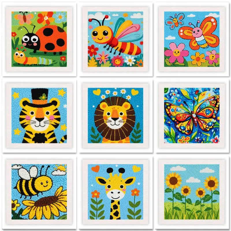 GATYZTORY 25x25cm Diy Needle Punch Kit Modern Craft Kits Animals Punch Needle Kit For Beginners Art Supplies Art Projects For Ad
GATYZTORY 25x25cm Diy Needle Punch Kit Modern Craft Kits Animals Punch Needle Kit For Beginners Art Supplies Art Projects For Ad