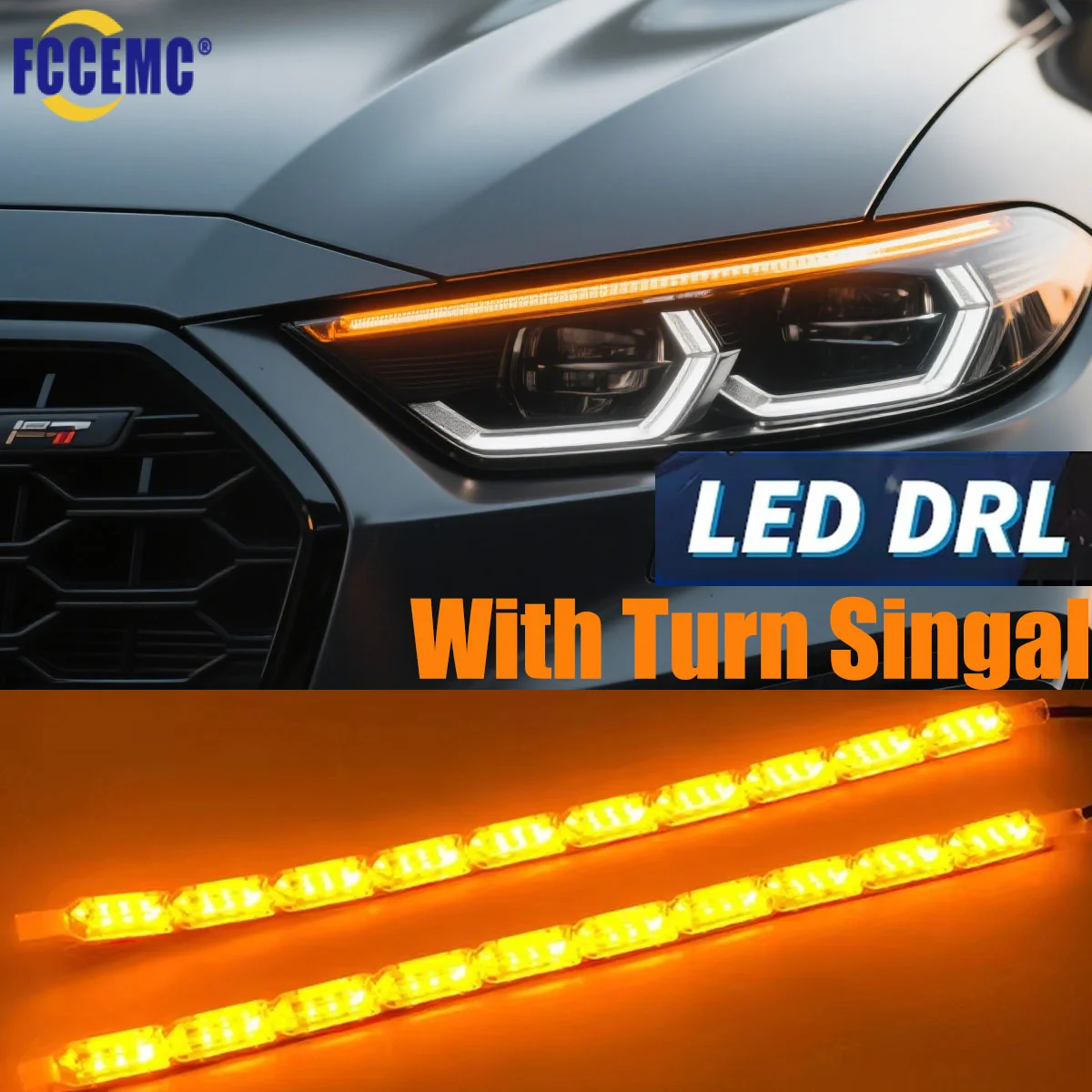 2Pcs DRL LED Crystal Angel Daytime Running Light Strip Flexible Waterproof Headlight Turn Signal Yellow Driving Lights 12V
2Pcs DRL LED Crystal Angel Daytime Running Light Strip Flexible Waterproof Headlight Turn Signal Yellow Driving Lights 12V