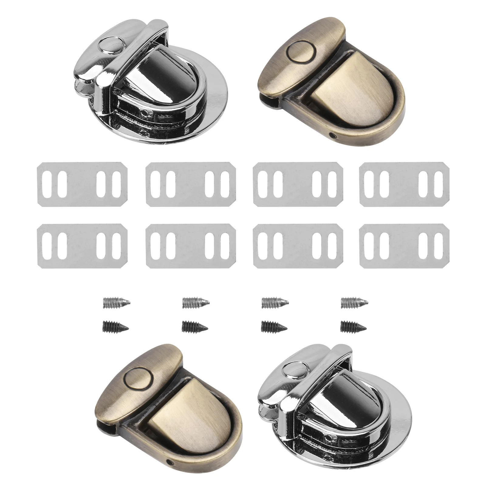 20PCS Metal Tuck Lock Push Lock Closure Catch Clasp Buckle Fasteners for DIY Craft Bag Case Handbag Purse Briefcase
20PCS Metal Tuck Lock Push Lock Closure Catch Clasp Buckle Fasteners for DIY Craft Bag Case Handbag Purse Briefcase