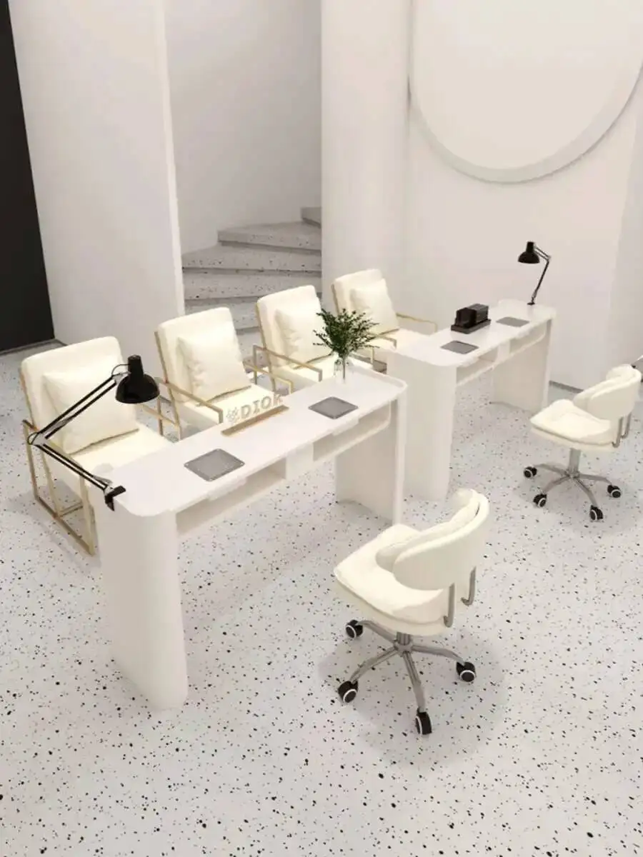 Cream Style Modern Nail Table Professional Aesthetictable Nail Artist Manicure Table Japanese Mesa Manicura Salon Furniture BLNT
Cream Style Modern Nail Table Professional Aesthetictable Nail Artist Manicure Table Japanese Mesa Manicura Salon Furniture BLNT