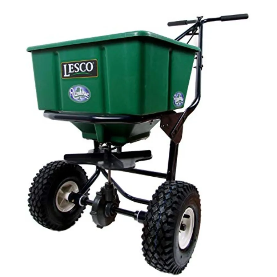 50Lb Push Spreader for lawn care durable polyethylene construction black color ergonomic handle and precise broadcast control
50Lb Push Spreader for lawn care durable polyethylene construction black color ergonomic handle and precise broadcast control