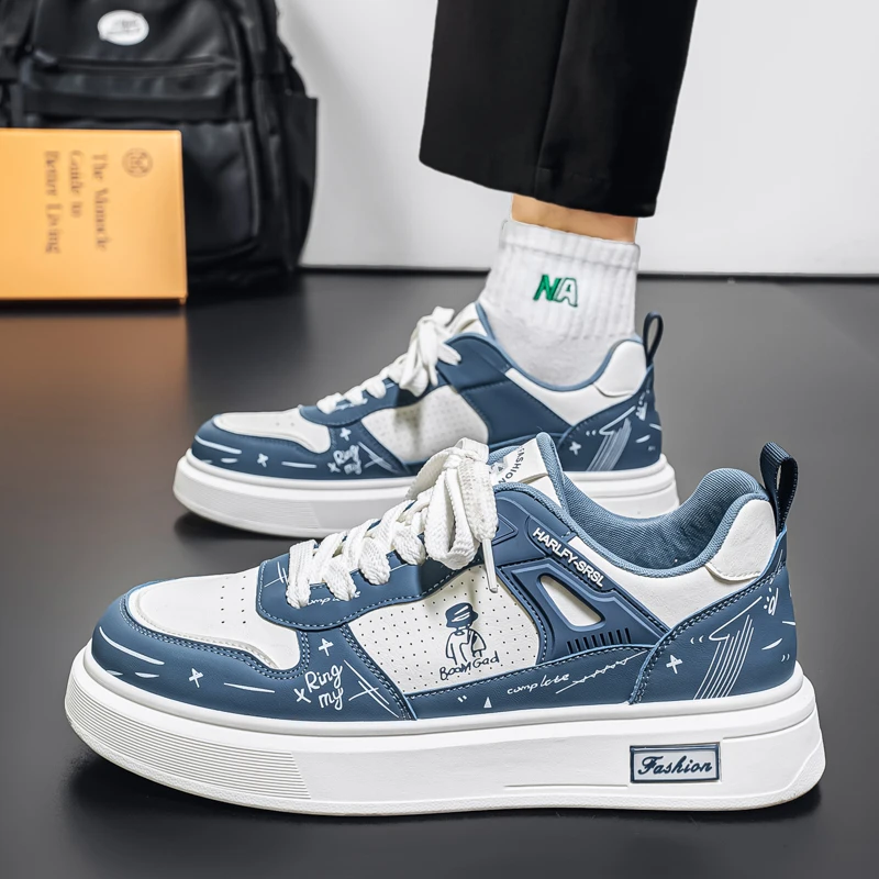 Men Casual Skate-Style Flat Shoes for Everyday Wear
Men Casual Skate-Style Flat Shoes for Everyday Wear