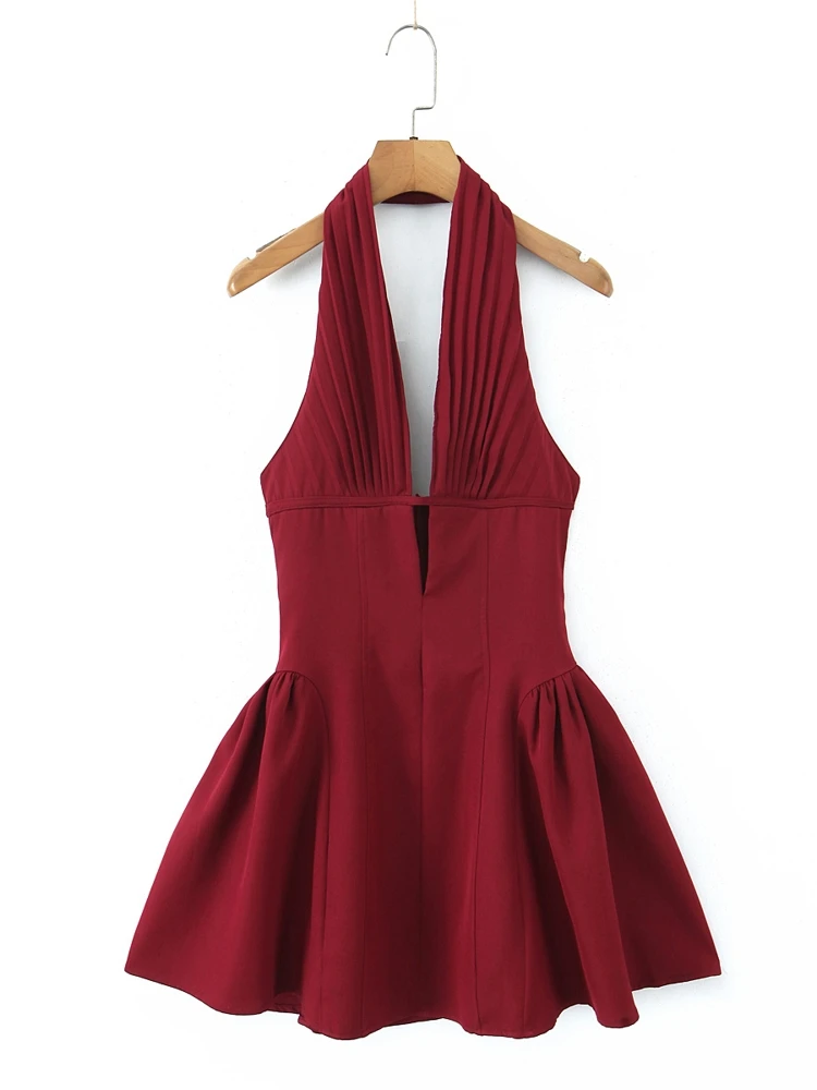 OUROPEAN ZTATION 2025 Summer Female Glamorous Sleeveless Top Dresses Elegant Woman Halter Collar Mini Skirt zipper Slip dress
OUROPEAN ZTATION 2025 Summer Female Glamorous Sleeveless Top Dresses Elegant Woman Halter Collar Mini Skirt zipper Slip dress