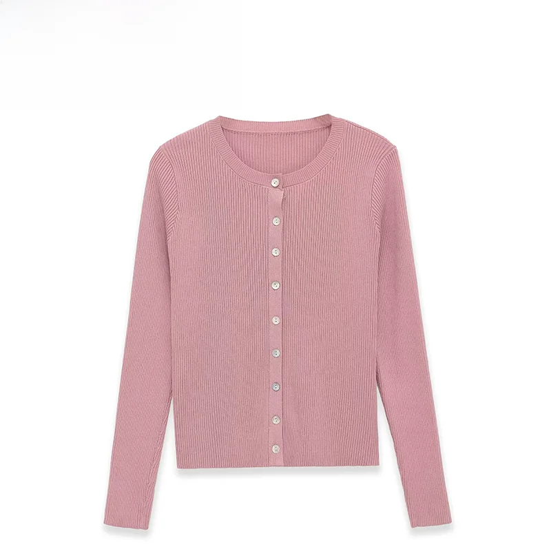 Fashionable round Neck Ribbed Outerwear ZR Spring New Arrival Women's Versatile Design Long Sleeve Cardigan No Brand Registered
Fashionable round Neck Ribbed Outerwear ZR Spring New Arrival Women's Versatile Design Long Sleeve Cardigan No Brand Registered