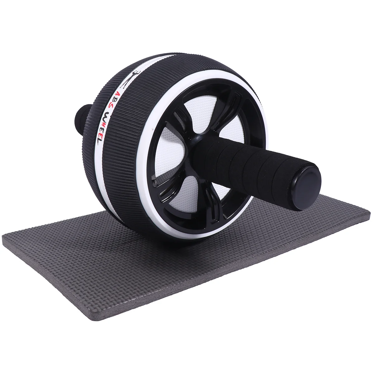 Mute Fitness Wheel Durable Tpr PP Stainless Steel Home Exercise Device for Muscle Building and Weight Loss Single Roller White 
Mute Fitness Wheel Durable Tpr PP Stainless Steel Home Exercise Device for Muscle Building and Weight Loss Single Roller White