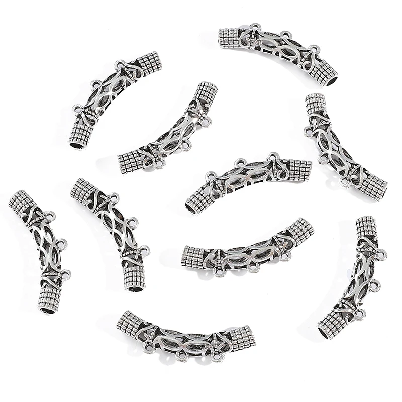 10pcs Beads Bails Pendants Beading Connector Jewelry Making DIY Necklace Antique Sliver Tube Pendants Charm Jewelry Supplies
10pcs Beads Bails Pendants Beading Connector Jewelry Making DIY Necklace Antique Sliver Tube Pendants Charm Jewelry Supplies