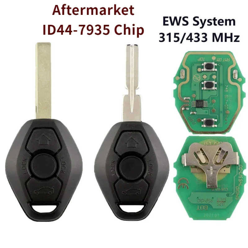 Remote Car Key For BMW EWS System X3 X5 Z3 Z4 E36 E38 E39 E46 E53 E60 E65 E83 1 3 5 7 Series 315/433 Mhz HU58 HU92 Blade
Remote Car Key For BMW EWS System X3 X5 Z3 Z4 E36 E38 E39 E46 E53 E60 E65 E83 1 3 5 7 Series 315/433 Mhz HU58 HU92 Blade