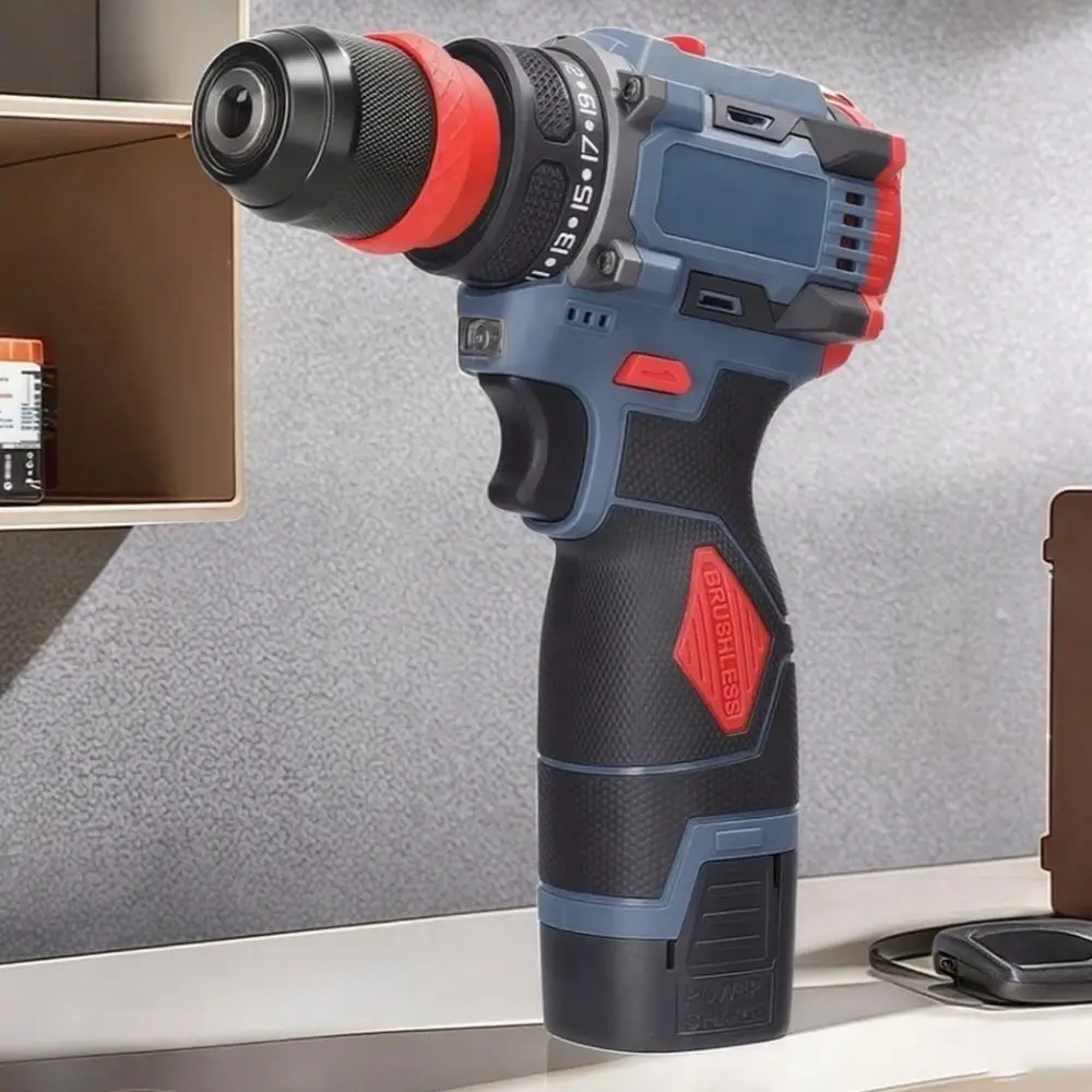 Torque 2in1 Lithium Drill Rechargeable High-power Multi-function Power Tool Brushed Motor Practical Design Brushless Motor
Torque 2in1 Lithium Drill Rechargeable High-power Multi-function Power Tool Brushed Motor Practical Design Brushless Motor