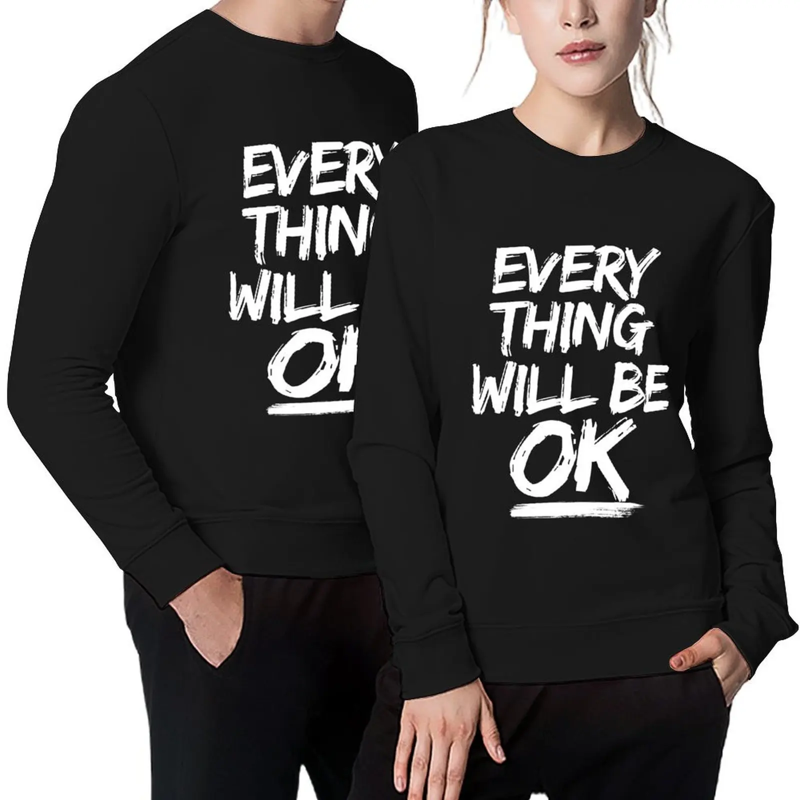 Everything will be OK Pullover blouse men's sweat-shirt set anime clothes winter clothes hooded sweatshirts
Everything will be OK Pullover blouse men's sweat-shirt set anime clothes winter clothes hooded sweatshirts