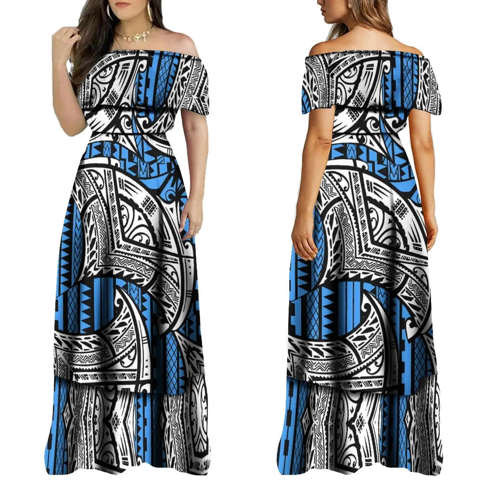 Luxury Design Temperament Women'S Dress Samoa Cocktail Party Polynesian Dress Dinner Sleeveless Custom Double Maxi Dress
Luxury Design Temperament Women'S Dress Samoa Cocktail Party Polynesian Dress Dinner Sleeveless Custom Double Maxi Dress