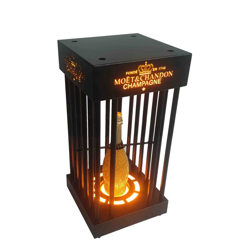 Bar luminous bird cage wine seat KTV tray king rack led red base foreign display rack
Bar luminous bird cage wine seat KTV tray king rack led red base foreign display rack