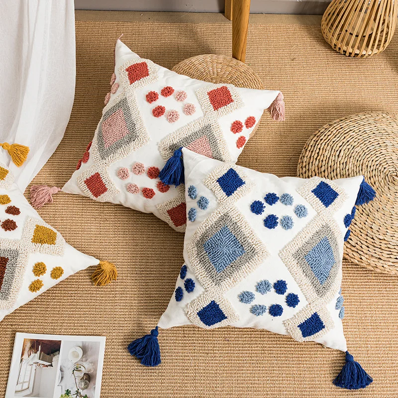 Bohemian Throw Pillow Cover 45X45 Decor Sofa Circle Velvet Canvas Embroidery Cushion Covers Ethnic Wind Bedroom Head Pillowcase
Bohemian Throw Pillow Cover 45X45 Decor Sofa Circle Velvet Canvas Embroidery Cushion Covers Ethnic Wind Bedroom Head Pillowcase