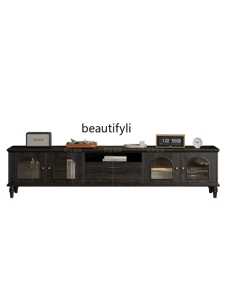 American Retro Affordable Luxury Solid Wood TV Cabinet Combination Living Room Home French Mid-Ancient Storage Locker Integrated
American Retro Affordable Luxury Solid Wood TV Cabinet Combination Living Room Home French Mid-Ancient Storage Locker Integrated